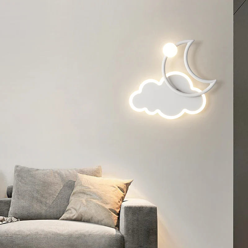 Applique murale LED nordique moderne pour enfants - Design minimaliste créatif