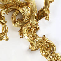 Applique murale luxueuse en laiton antique et cuivre royal