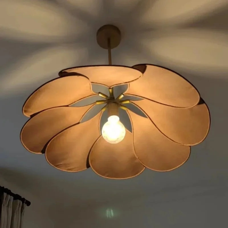 Suspension LED en tissu nordique - Décoration d'intérieur de qualité