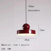 Lustre LED tendance avec cordon métallique ajustable - Livraison directe