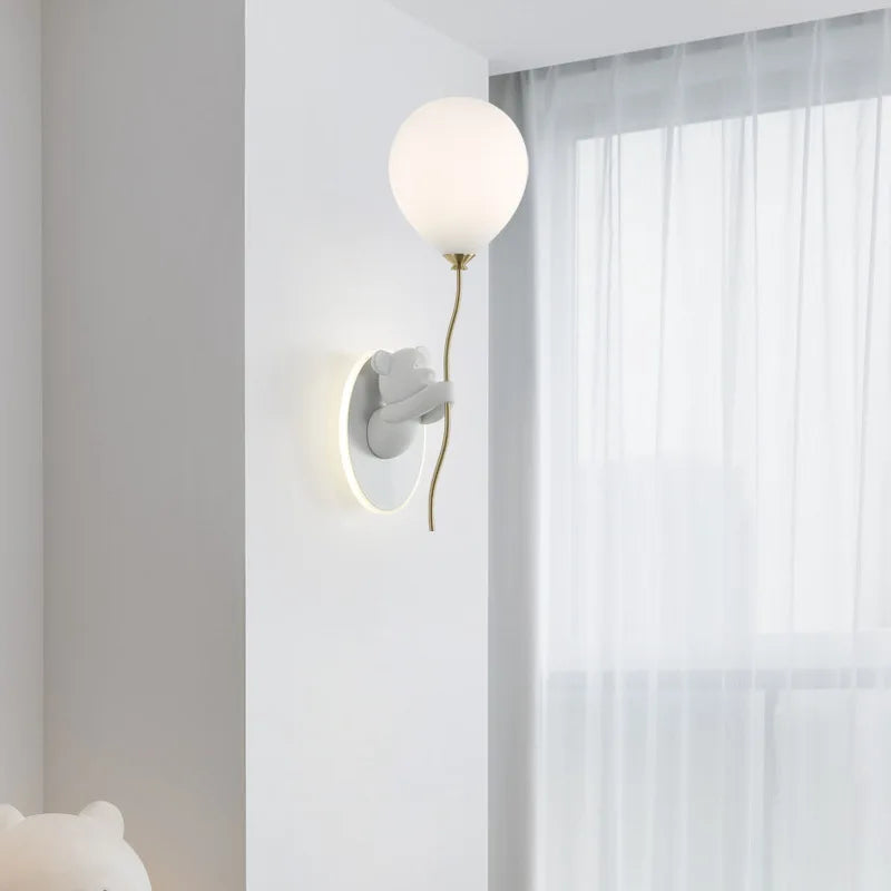 Applique murale nordique LED Ours Ballon - Collection Créative