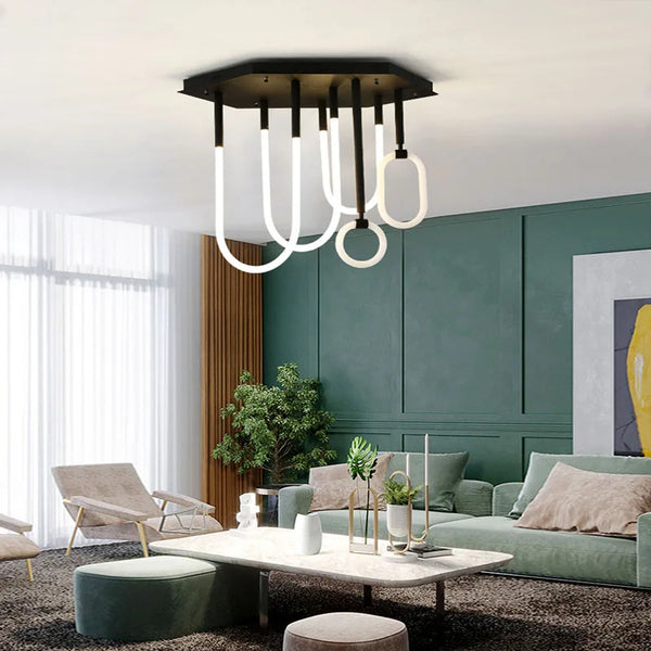 Lustre NordiLight : Combinaison Minimaliste Moderne LED Dimmable