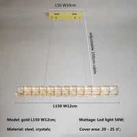 Lustre Moderne LED en Cristal K9 - Art Décor Maison