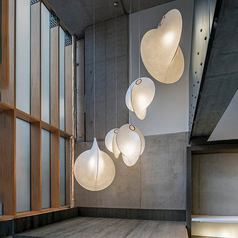 Lustre Led Wabi Sabi nordique pour la salle à manger barre de chambre Villa Loft Duplex Escalier Suspensions Décoratif