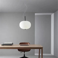 Lustre Nordique en Verre avec Suspension LED - Idéal pour une Décoration Tendance