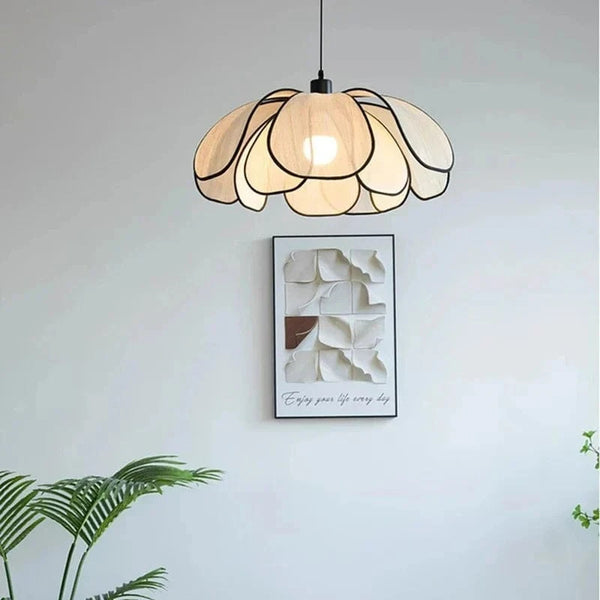 Lampe suspendue moderne en tissu pour une décoration artistique tendance