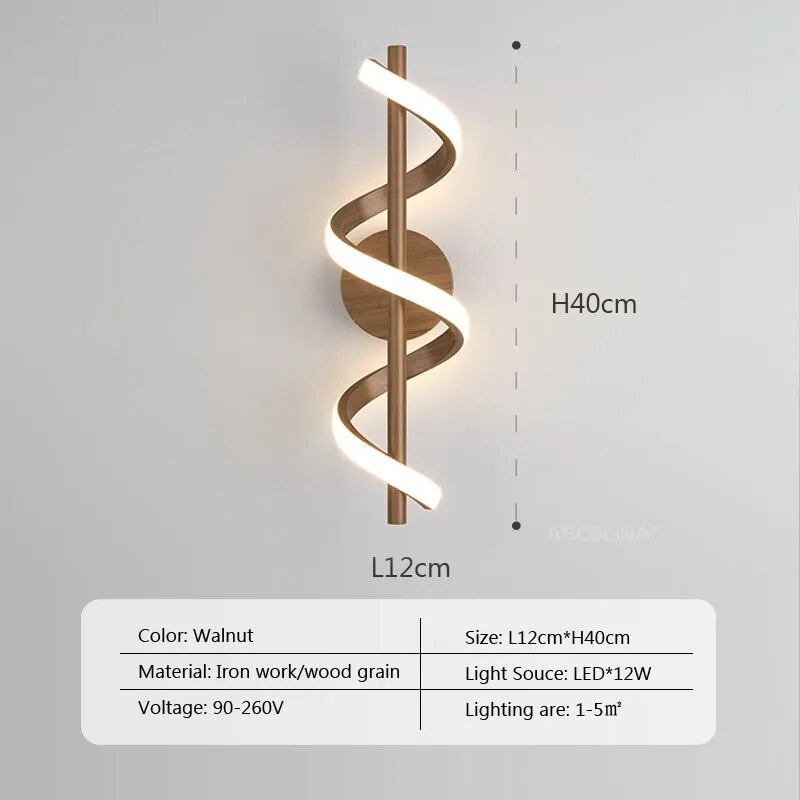 Applique murale LED Nordic Wood