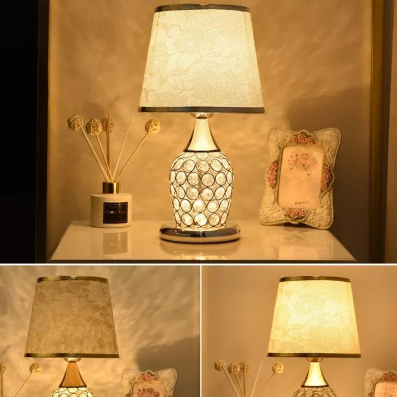 Lampe de Table en Cristal Européenne Chic