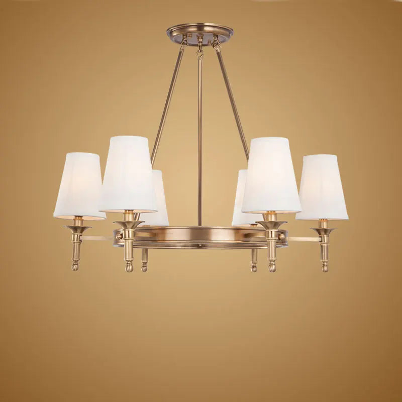 Lustre moderne en cuivre et Bronze authentique.