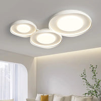 Plafonnier circulaire moderne en fer pour éclairage intérieur - Élégance lumineuse