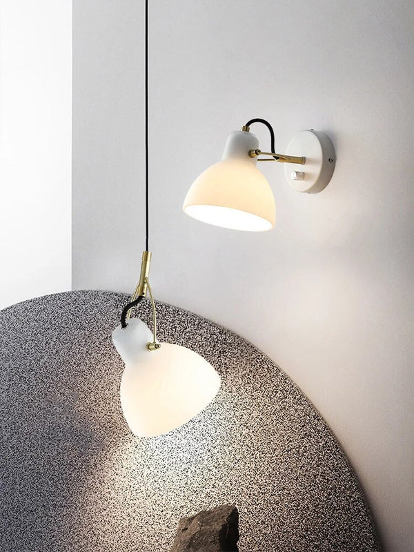Lampe de chevet ajustable en verre pour l'entrée