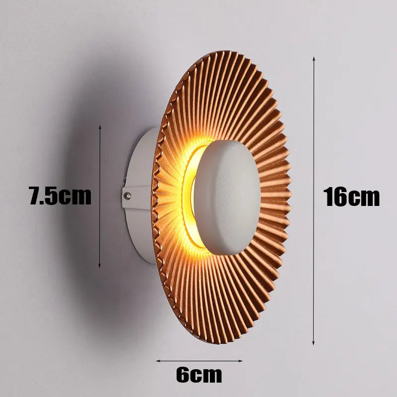 Applique murale LED Design en forme de disque pour le secteur hôtelier et de la restauration.