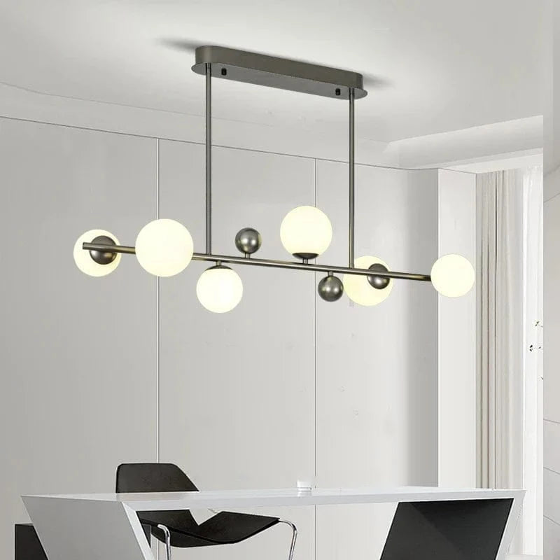 Lampe Suspendue Nordique en Métal et Verre avec Fil Réglable - Élégance Scandinave
