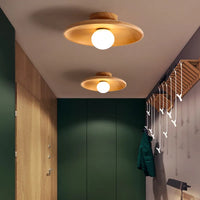 Plafonnier LED Nordique en Bois