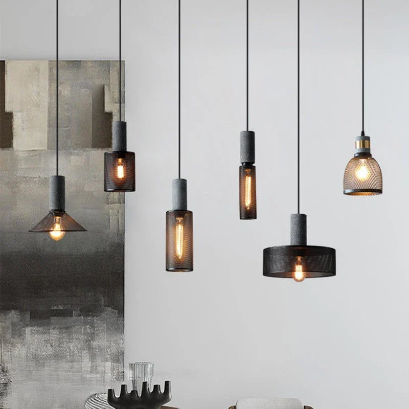 Lustre LED Loft en béton pour un éclairage stylé