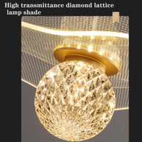 Suspension Lotus Cristal LED Personnalisée