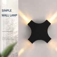 Applique murale LED décor porte d'entrée appliques jardin 