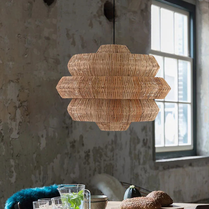Suspension Rattan Art - Style Boho