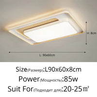 Plafonnier LED encastré design moderne nordique