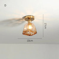 Lustre plafonnier nordique en verre pour Loft et maison industrielle