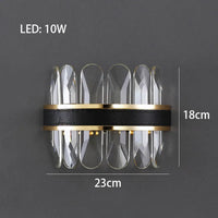Lustre en cuir LED Cristal Luxueux Rond Suspendu Moderne - Élégance Brillante