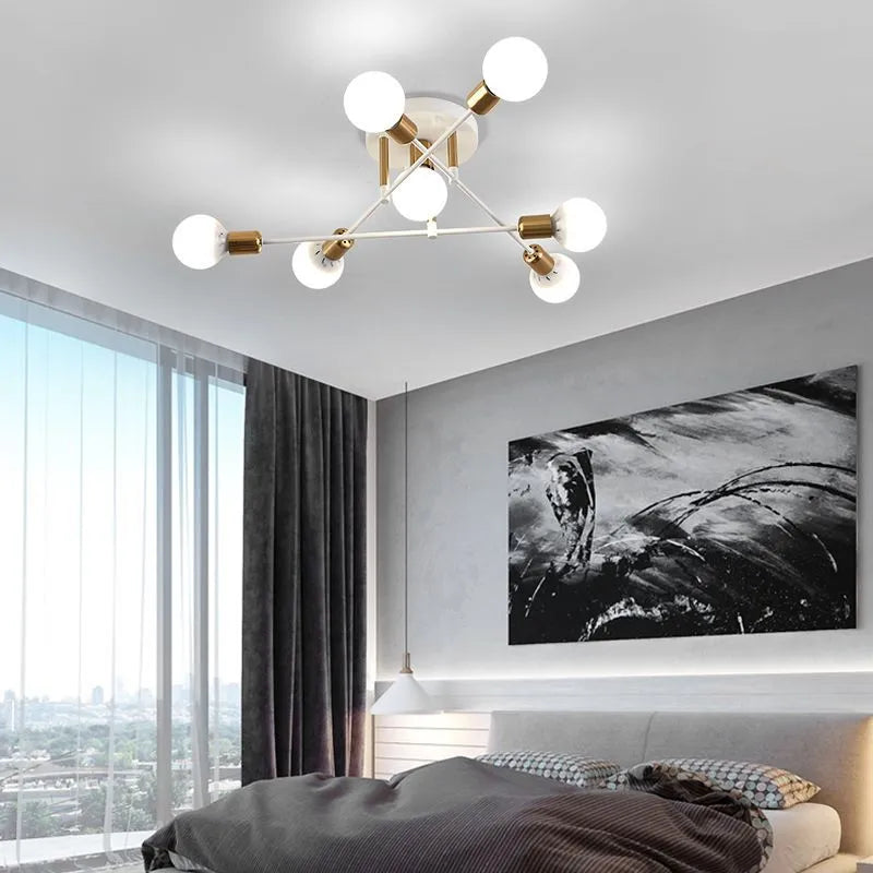 Lampe Plafonnier Nordique Multitêtes "Haricot Magique"