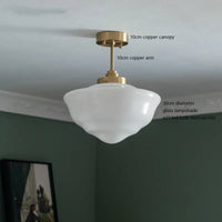 iwhd Suspension LED - Verre et Cuivre - Style Nordique Moderne