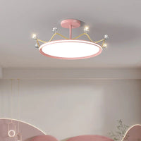 Plafonnier Couronne pour Chambre d'Enfant Princesse - Protection des Yeux