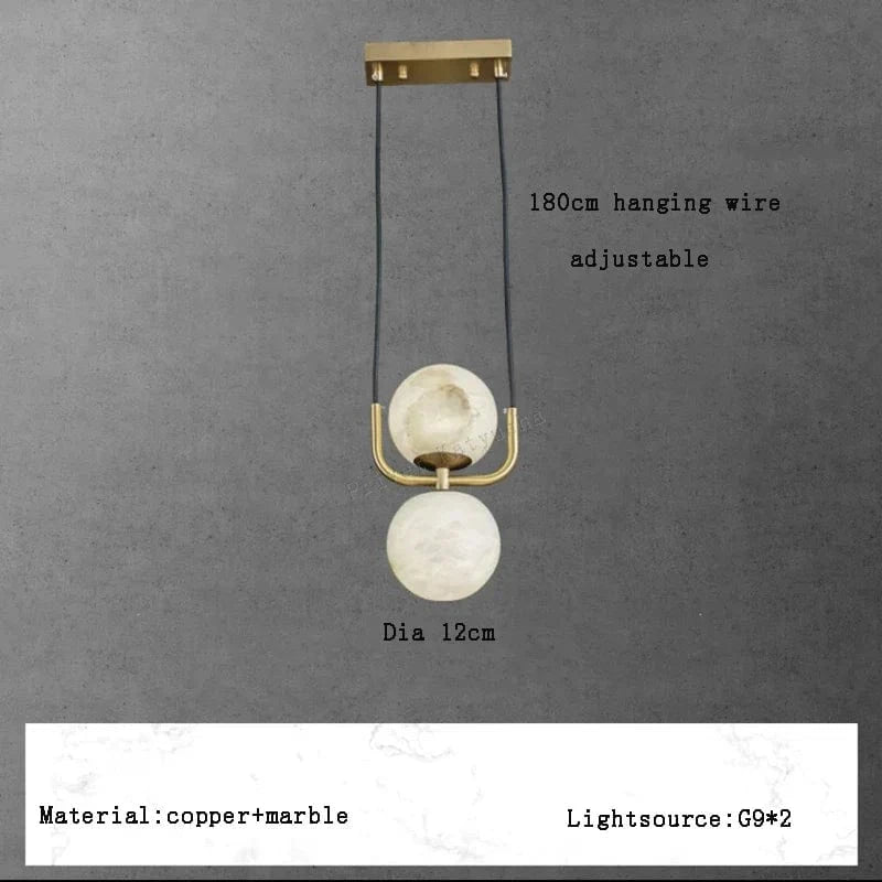 Suspension Design en Marbre Moderne