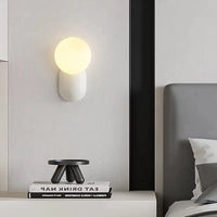 Applique Murale Nordique en Verre et Résine LED pour Maison - Style Scandinave