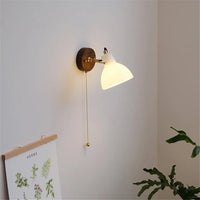 Applique murale moderne en verre et laiton avec interrupteur ajustable - Collection Lumina