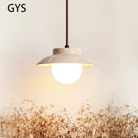 Suspension LED nordique en pierre pour une décoration intérieure magnifique