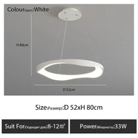 Lustre LED design nordique rond