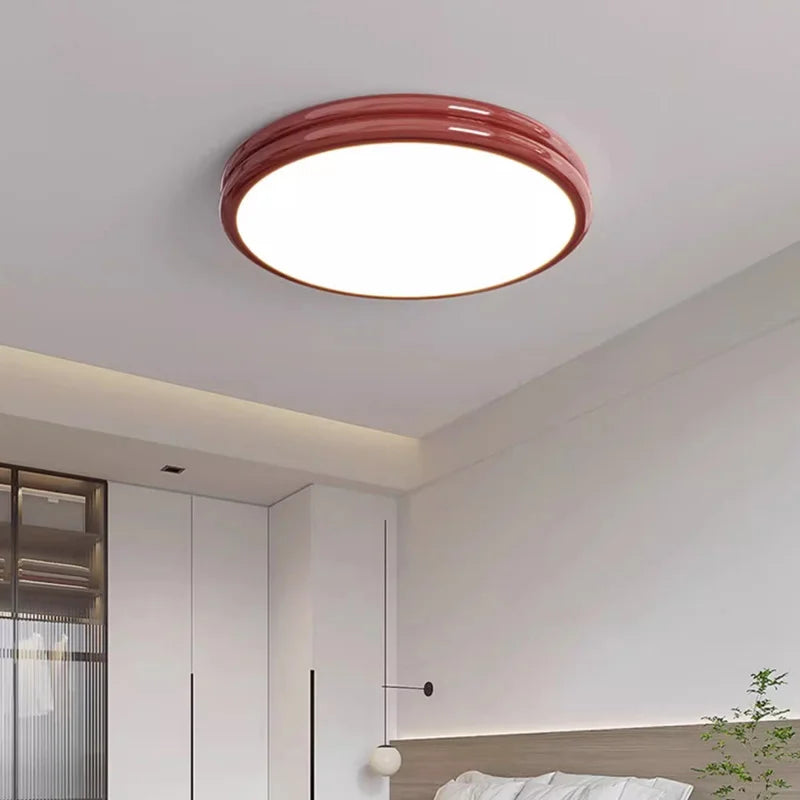 Plafonnier rond minimaliste LED pour éclairage intérieur