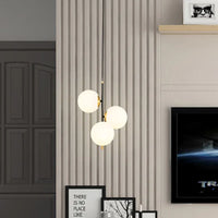 Suspension LED en cuivre vintage