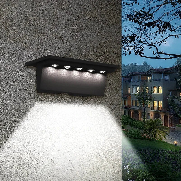 Lot de 2 Lampes Solaires Extérieures 5 LED Étanche Intelligentes - 