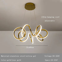 Lustre Moderne 2024 avec Lampes LED Suspendues en Silicone - Tendance & Innovant