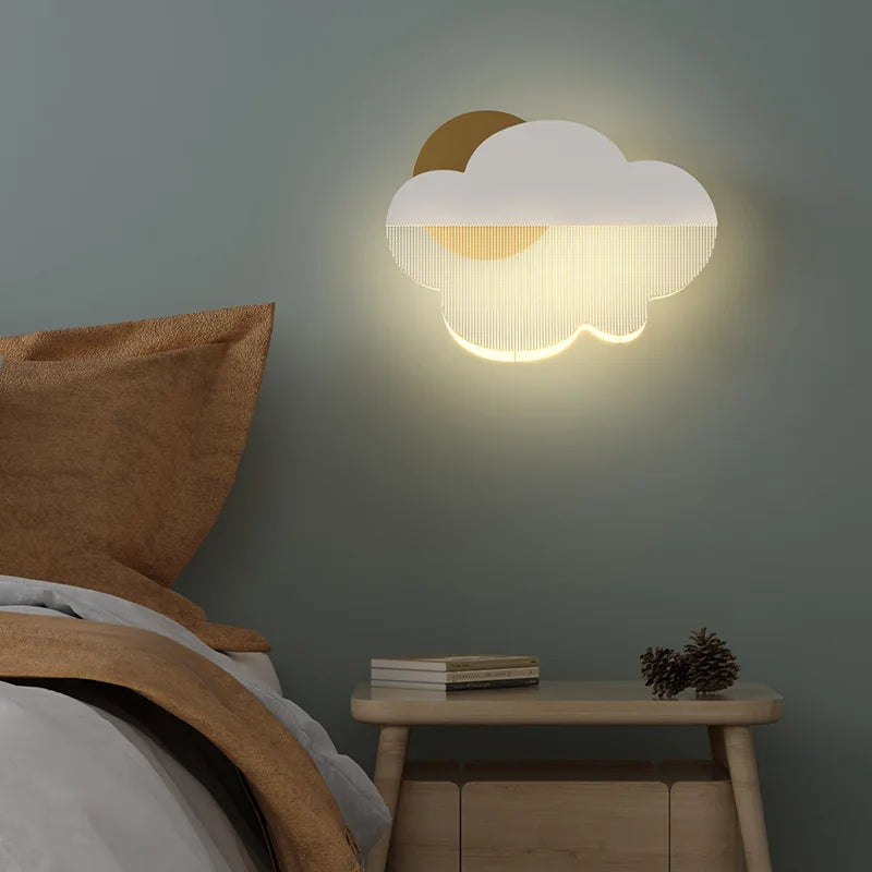 Applique murale LED Nuage en Acrylique pour Chambre d'Enfant