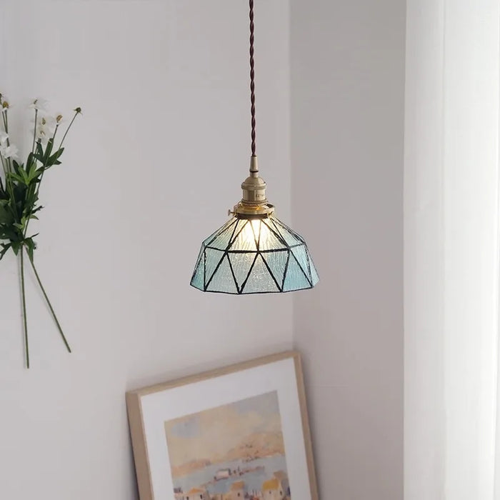 Suspension Design Nordique Vintage en Laiton et Verre - Édition Limitée