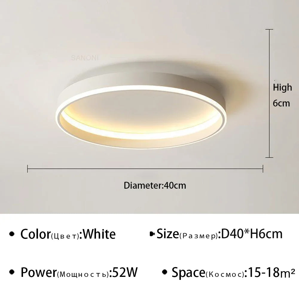 Lustre Nordique Moderne à LED pour un Intérieur Décoratif