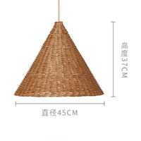 Suspension Zen en rotin de bambou