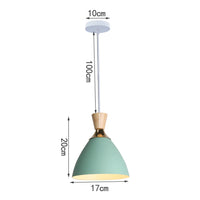Suspension nordique en bois et métal - Vert éclatant