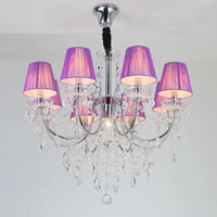 Lustre de Pays en Cristal et Fer Forgé
