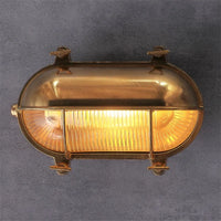 Applique Murale Nordique Cuivre Vintage en Verre Extérieur IP44 LED Étanche Salle de Bain Miroir Escalier Lumière Loft Style Wandlamp - Édition Exclusive