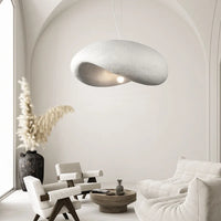 Suspension japonaise Wabi Sabi en ligne blanche pour chambre de restaurant de style nordique