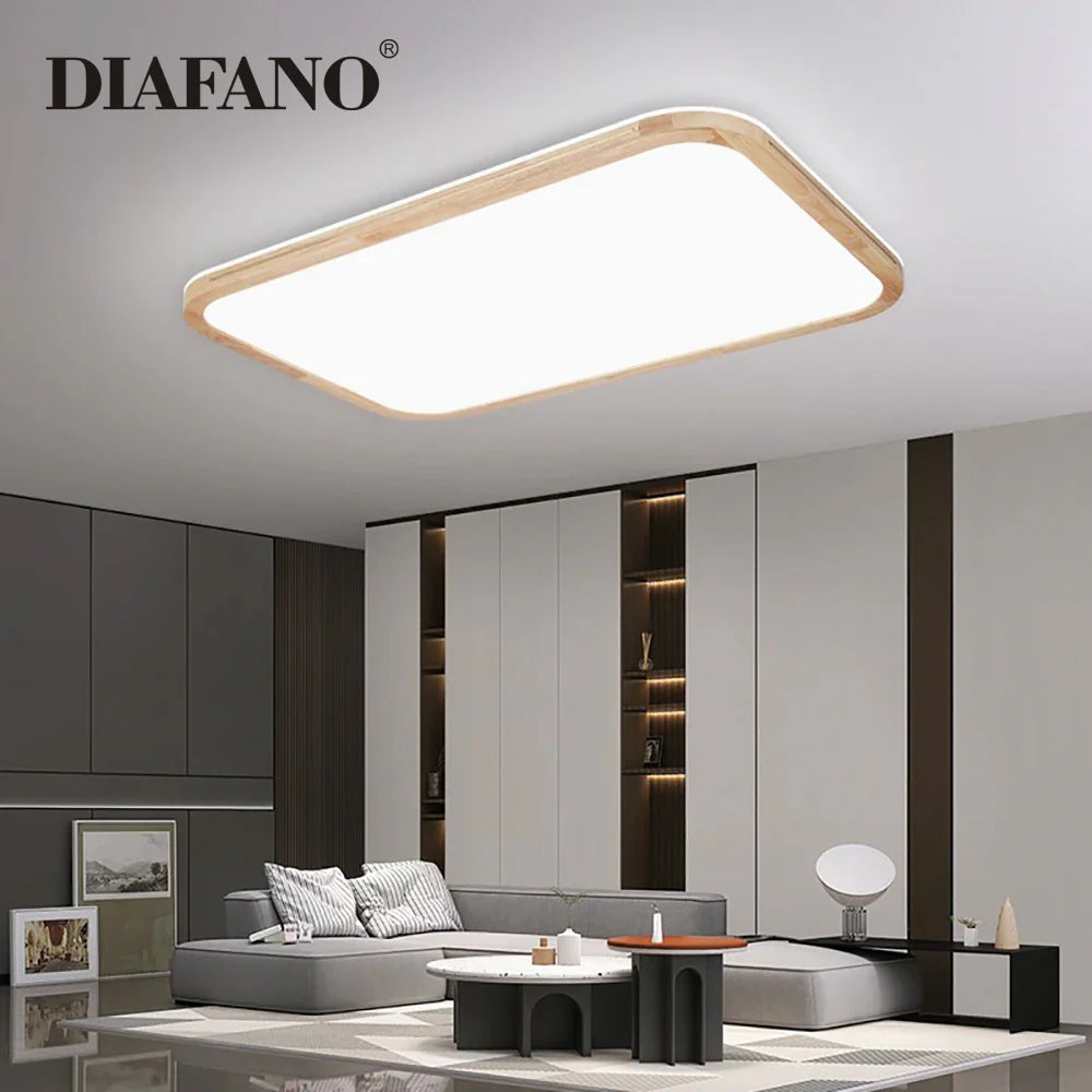 Plafonnier LED Bois Intelligent 2022