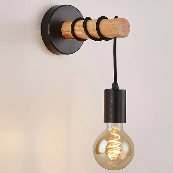 Applique murale design minimaliste en bois