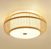Plafonnier Chinois en Bois de Grande Taille
