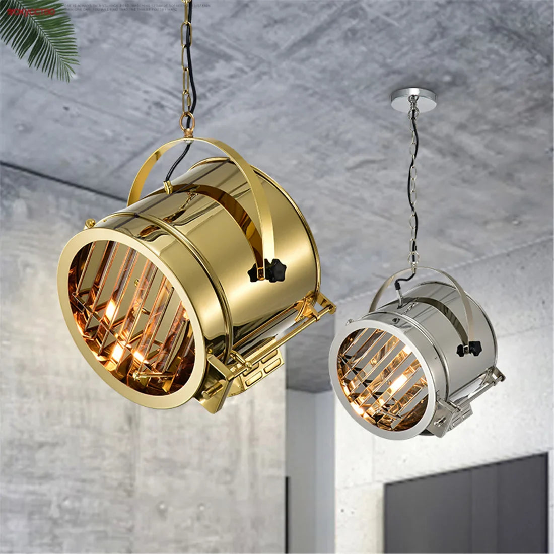 Lustre LED industriel nordique en métal de qualité supérieure