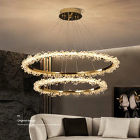 Lustre Nordique de Luxe en Cristal - Décoration Moderne